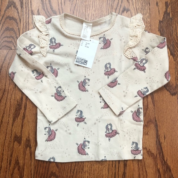 NEW H&M Ballerina Unicorn Shirt - Picture 2 of 6